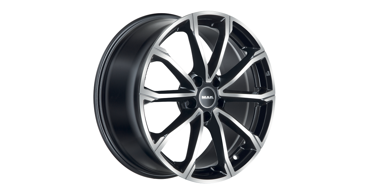 Jante Alu MAK DaVinci Black Mirror 5x17 4x100 ET40  , Alésage 54.1
