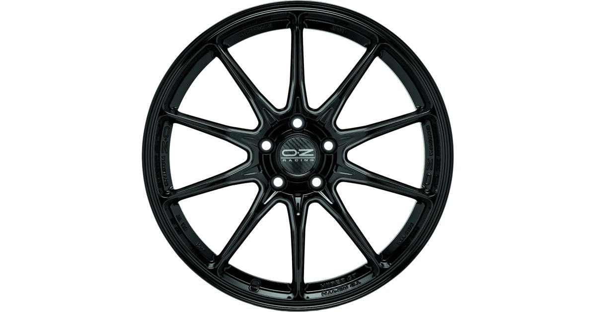 Jante ALU, OZ Hyper GT HLT Gloss black 8X18 5/ 100 ET35, Alésage 68
