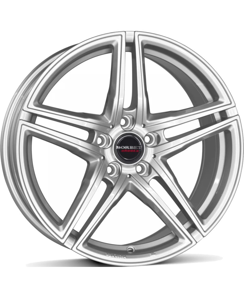 Jante Alu BORBET XRT Brilliant silver 8x18 5x112 ET21 , Alésage 66.6