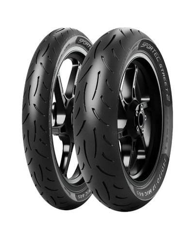 Pneu scooter,  Metzeler SPORTEC STREET2 F/R 90/ 80-14  49S TL