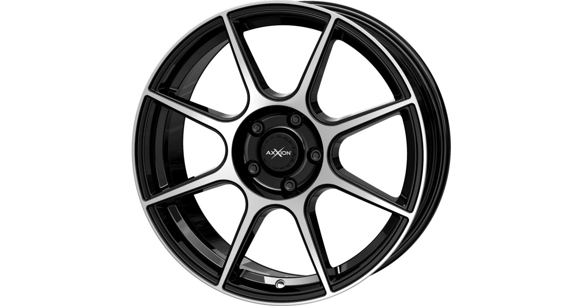 Jante ALU, Axxion X2/ SP+ Noir , Face polie 6.5X16 5/ 112 ET42, Alésage 72.6