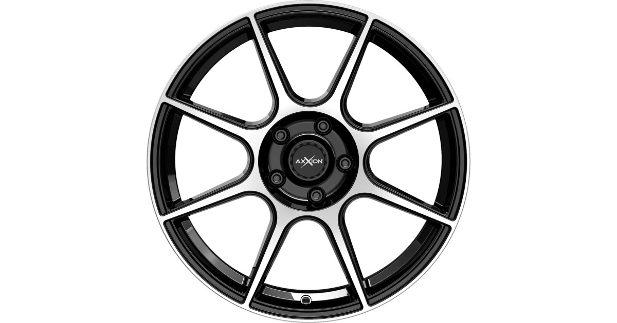 Jante ALU, Axxion X2/ SP+ Noir , Face polie 6.5X16 5/ 112 ET42, Alésage 72.6