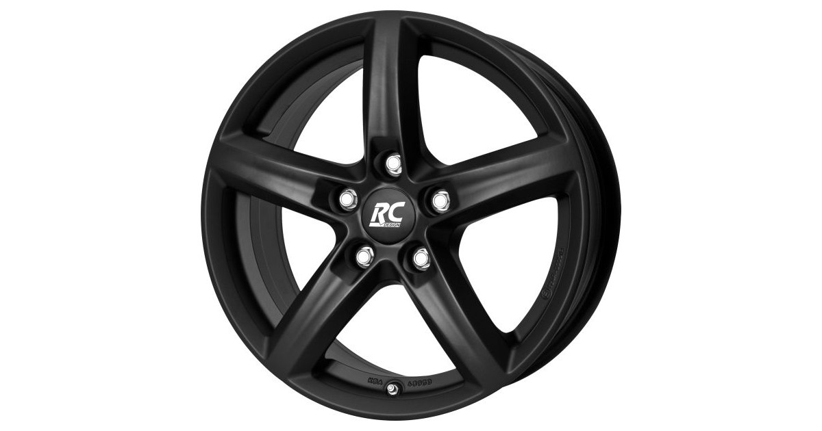 Jante Alu RC-Design RC24 SKM , Noir mat 6x15 5x114.3 ET46, Alésage 67.1 (KIA)