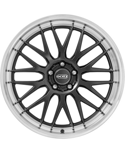 Jante ALU, Dotz Bilbao Gunmetal/ Polished lip 8X18 5/ 112 ET35, Alésage 70.1