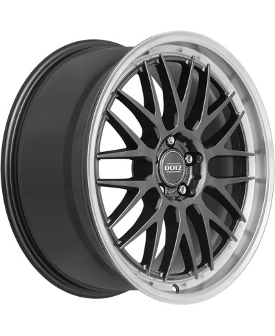 Jante ALU, Dotz Bilbao Gunmetal/ Polished lip 8X19 5/ 108 ET45, Alésage 70.1
