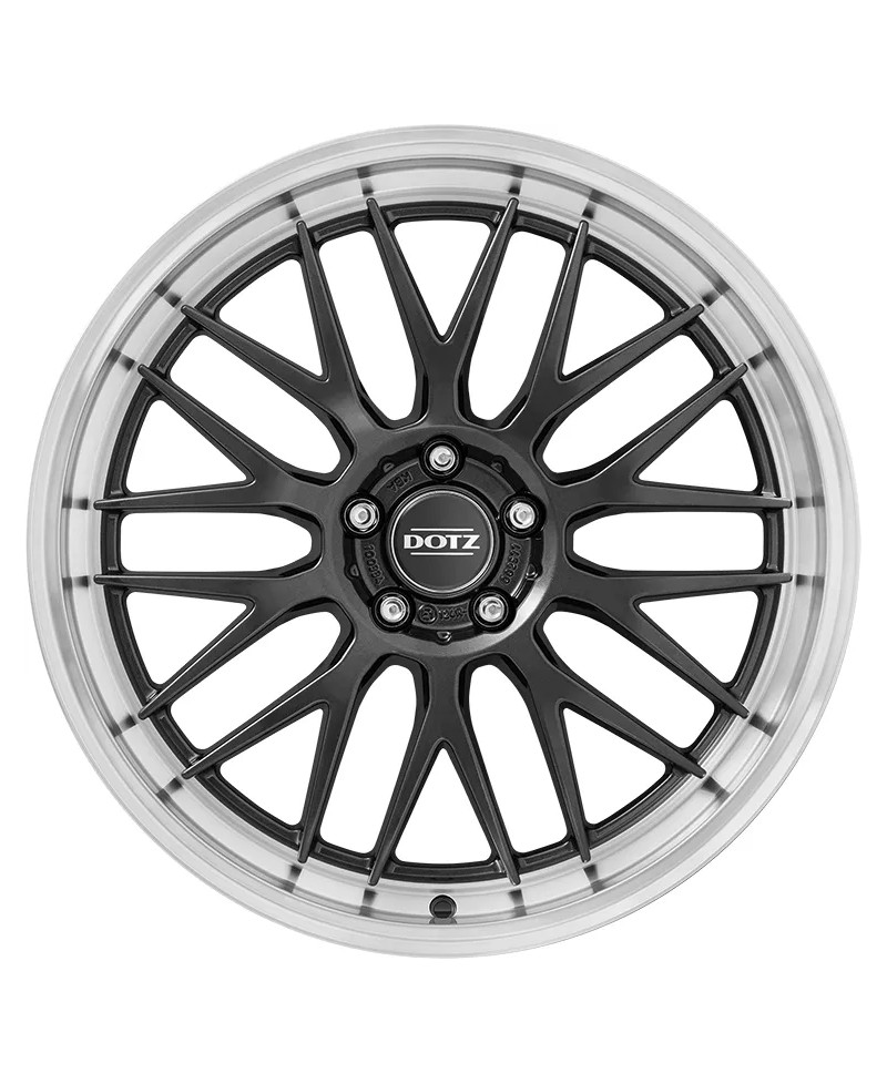 Jante ALU, Dotz Bilbao Gunmetal/ Polished lip 8X19 5/ 120 ET45, Alésage 72.6