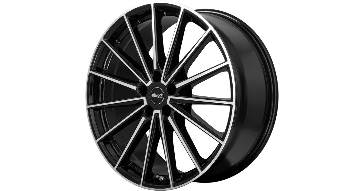 Jante Alu Brock B43 Gloss Black Full Polished 8,5x20 5x112 ET35 , Alésage 66.6