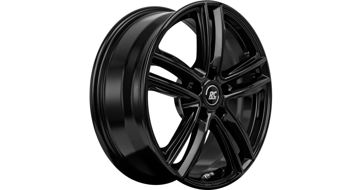 Jante Alu RC Design RC27 Gloss Black 6x16 5x100 ET38  , Alésage 57.1