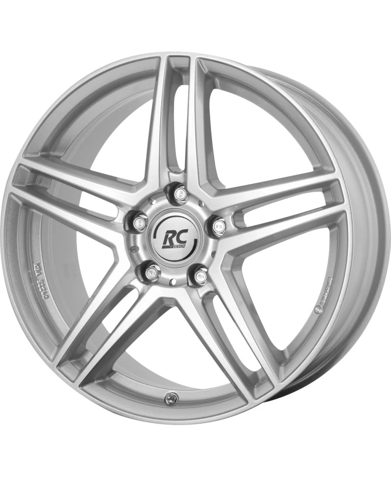 Jante Alu RC Design RC D17 Crystal Silver 8,5x19 5x112 ET38 , Alésage 66.60