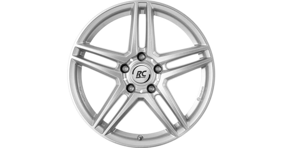 Jante Alu RC Design RC D17 Crystal Silver 8,5x19 5x112 ET38 , Alésage 66.60