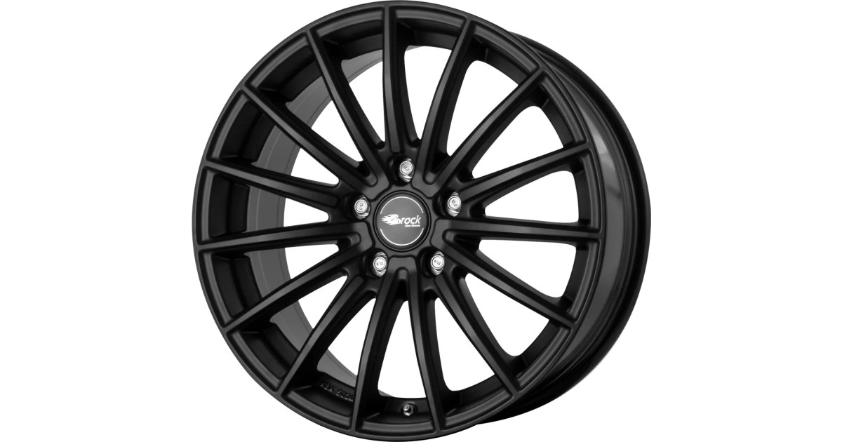 Jante Alu Brock B36 Satin-black lackiert 7,5x17 5x112 ET35 , Alésage 66.6