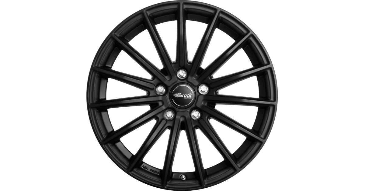 Jante Alu Brock B36 Satin-black lackiert 7,5x17 5x112 ET35 , Alésage 66.6