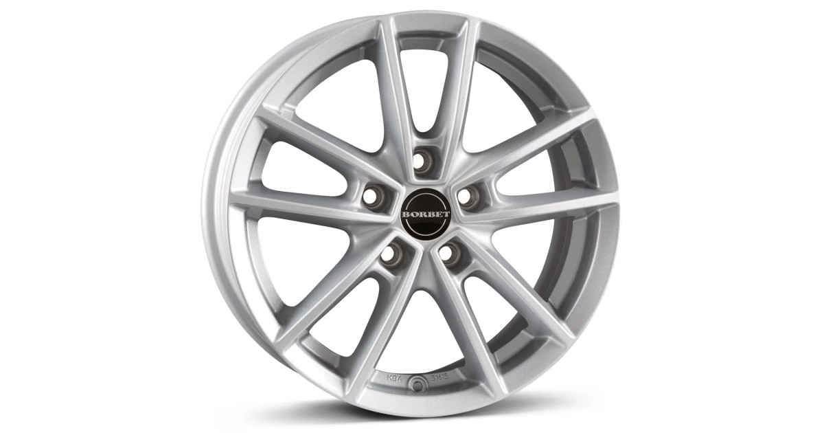 Jante Alu BORBET W Crystal Silver 7x17 5x112 ET43 , Alésage 57.1