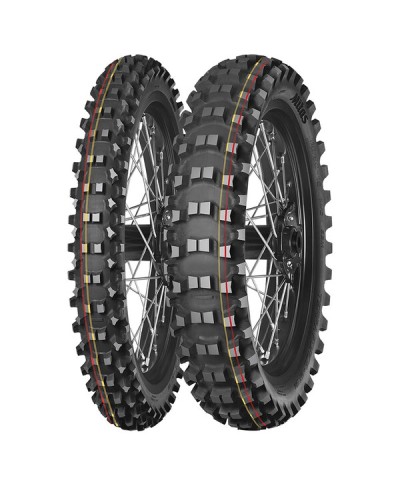 MITAS TERRA FORCE-MX SM RED/ YELLOW Front 70/ 100-14 40M TT , Soft/ Medium , NHS