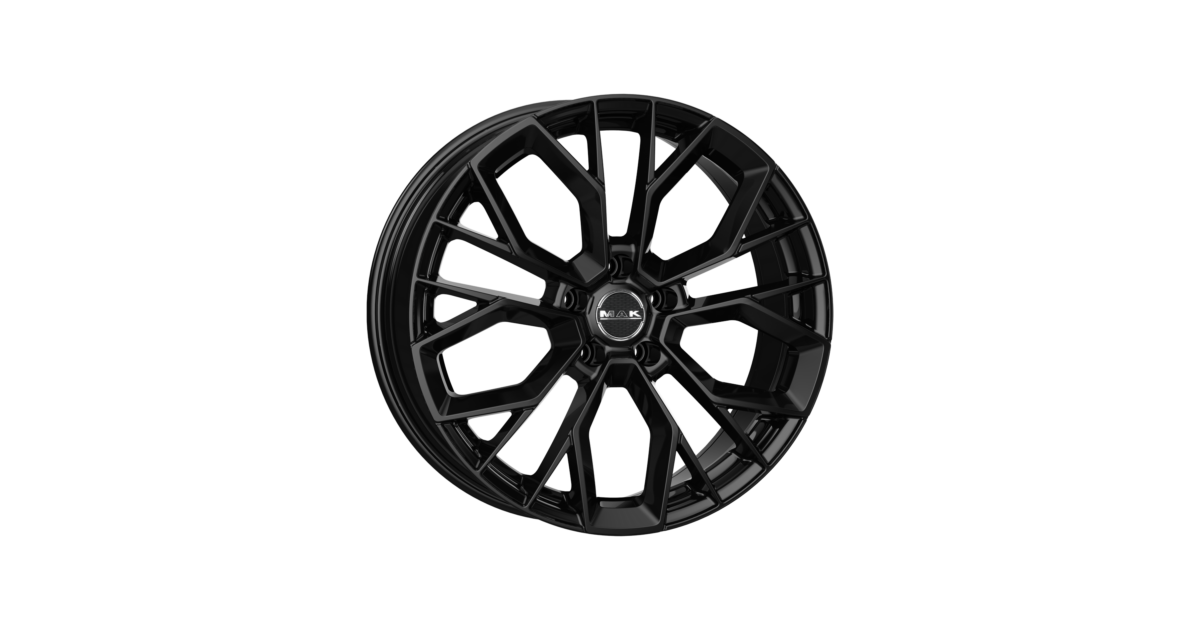 Jante Alu MAK STILO GLOSS BLACK 9,5x20 5x112 ET22 , Alésage 66.6