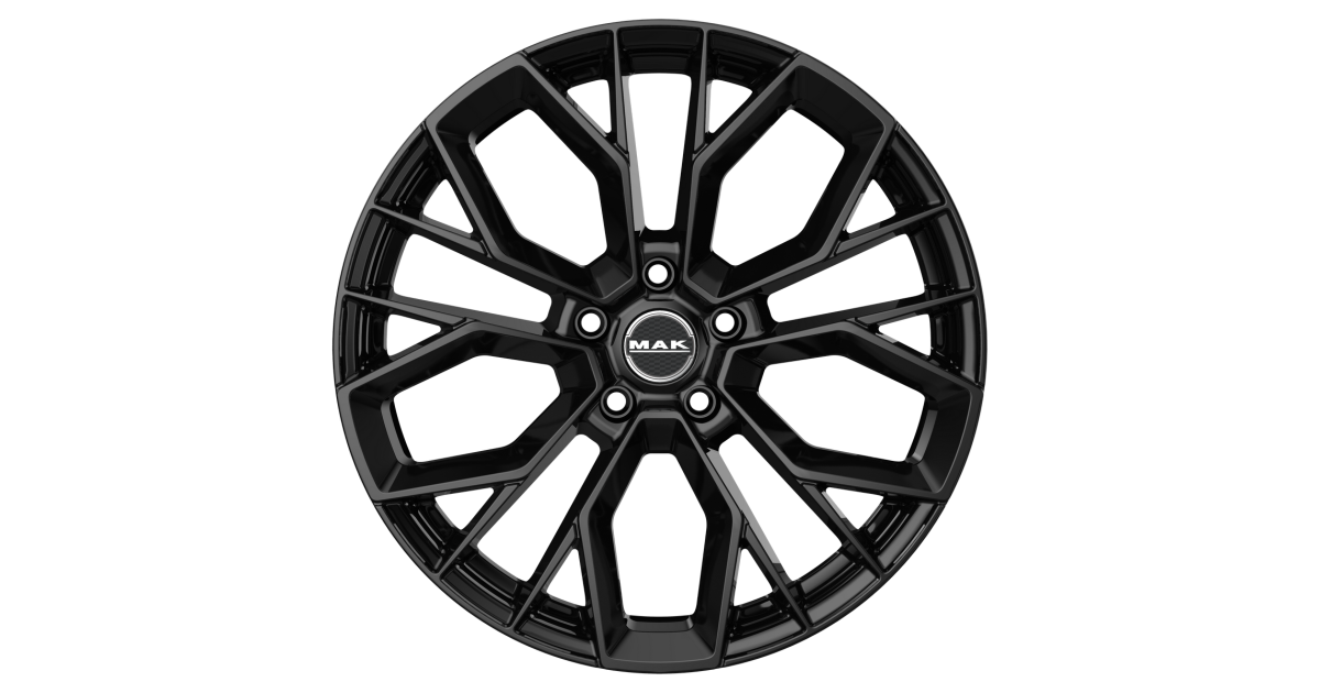 Jante Alu MAK STILO GLOSS BLACK 9,5x20 5x112 ET22 , Alésage 66.6