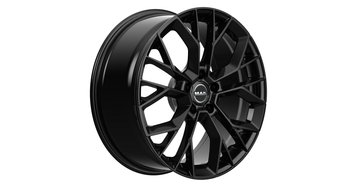 Jante Alu MAK STILO GLOSS BLACK 9,5x20 5x112 ET22 , Alésage 66.6