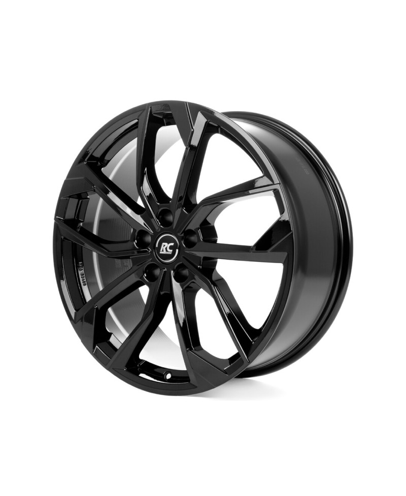 Jante Alu RC Design RC34 Gloss Black 7x17 5x100 ET43   , Alésage 57.10