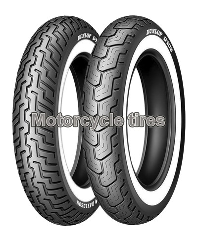 Pneu moto,  Dunlop D402 MWW Medium White Wall H/ D Front MH90-21  54H (80/90-21)