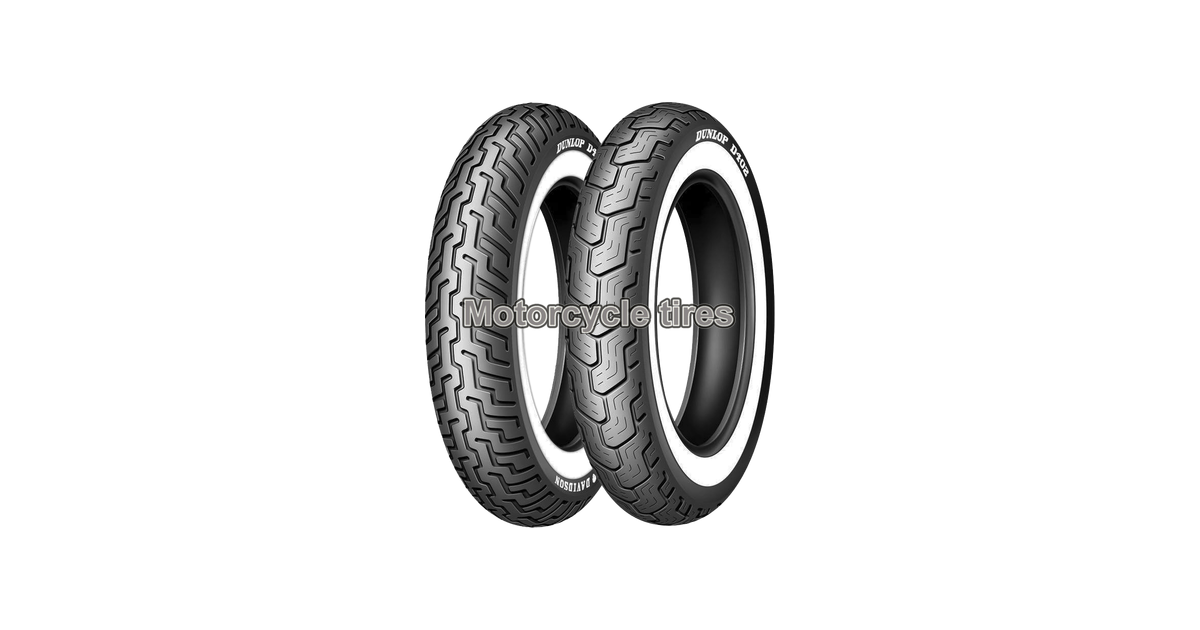 Pneu moto,  Dunlop D402 MWW Medium White Wall H/ D Front MH90-21  54H (80/90-21)