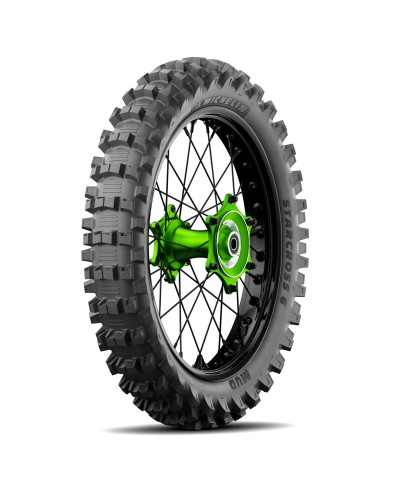 Pneu moto,  Michelin STARCROSS 6 MUD Rear 110/ 90-19   62M TT , NHS