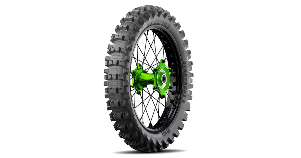 Pneu moto,  Michelin STARCROSS 6 MUD Rear 110/ 90-19   62M TT , NHS