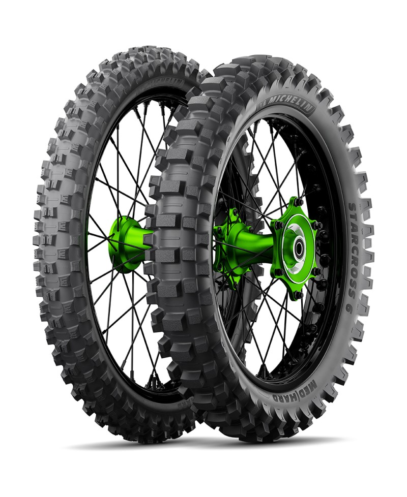 MICHELIN STARCROSS 6 MEDIUM HARD Rear 100/ 90 -19 57M , TT , NHS