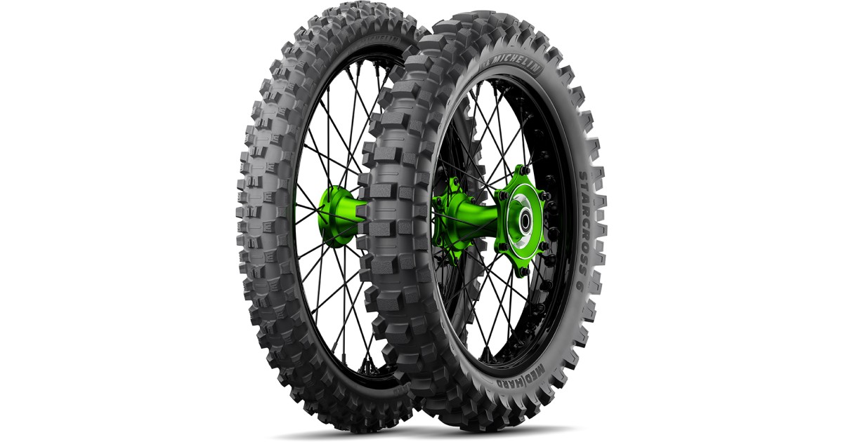MICHELIN STARCROSS 6 MEDIUM HARD Rear 100/ 90 -19 57M , TT , NHS