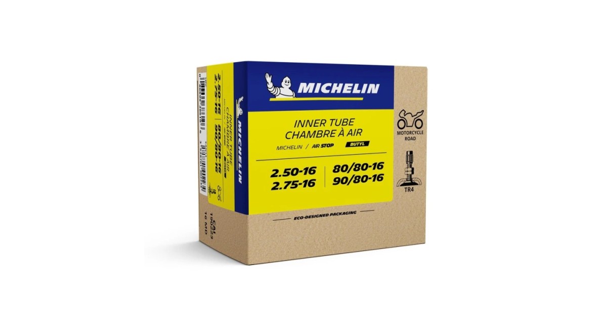 Chambres à air, Michelin , 16MD , No 190223 , Air stop ,  Valve TR4