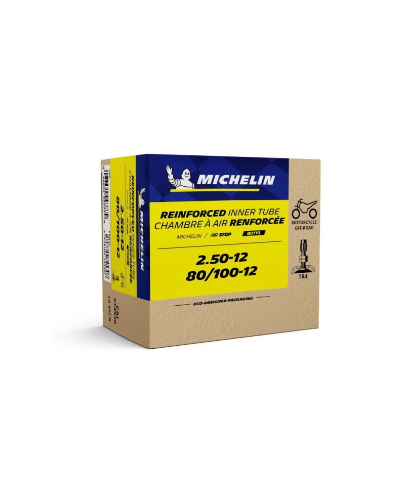 Chambres à air, Michelin,  12 MCR , No 974530 ,Valve TR4 , Renforçé 2,2mm Moto Cross