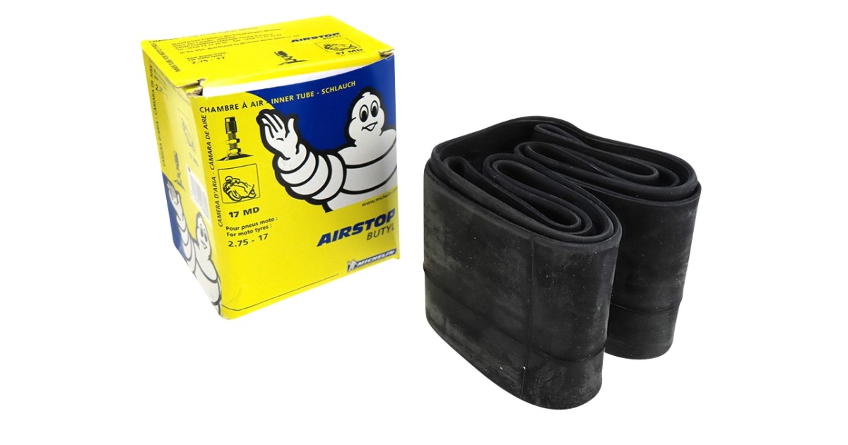 Chambres à air, Michelin,  17MD , No 974530 , 2.75-17, 100/ 90-17  , Valve droite TR4