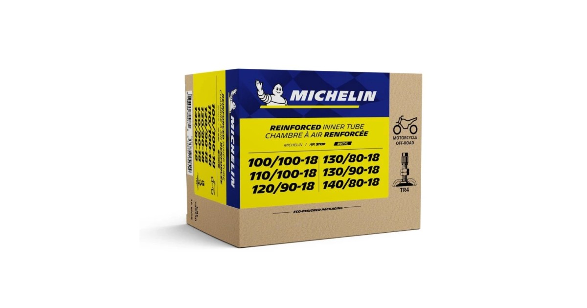 Chambres à air, Michelin,  18MGR , No 795250 , Renforcée , Valve TR4
