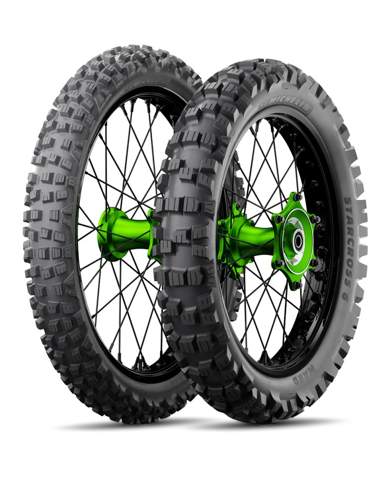 Pneu moto,  Michelin STARCROSS 6 HARD Rear 110/ 90-19   62M TT ,  NHS