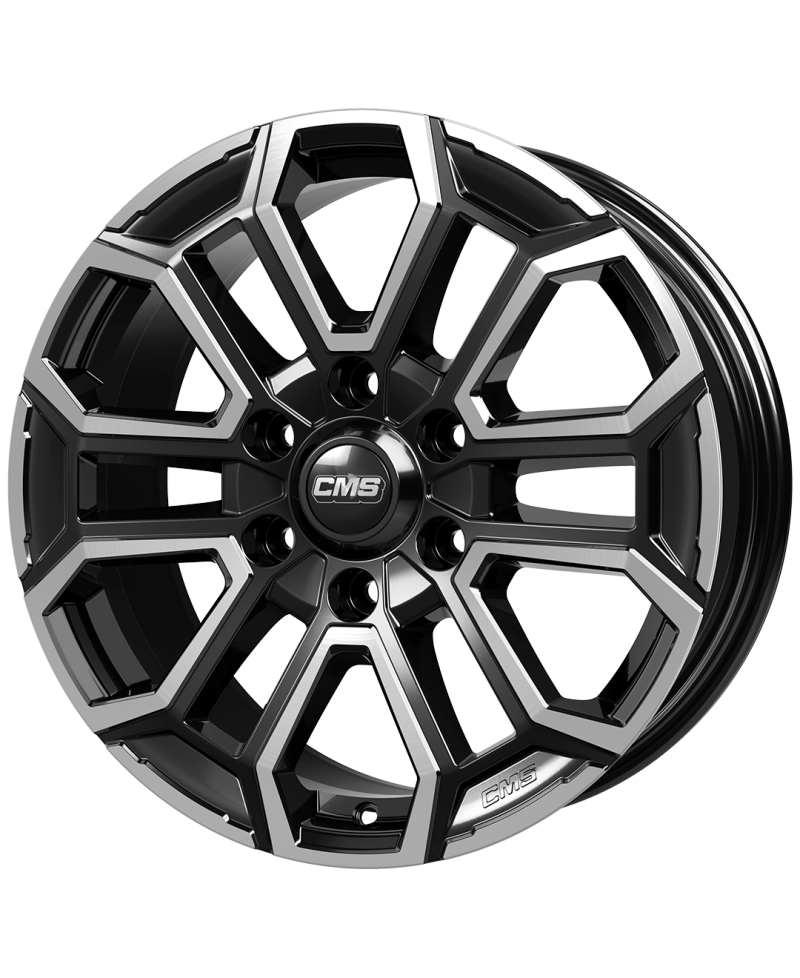 Jante ALU, CMS C35 Diamant Noir Brillant, 8X18 6/ 139.7 ET29, Alésage 106.1