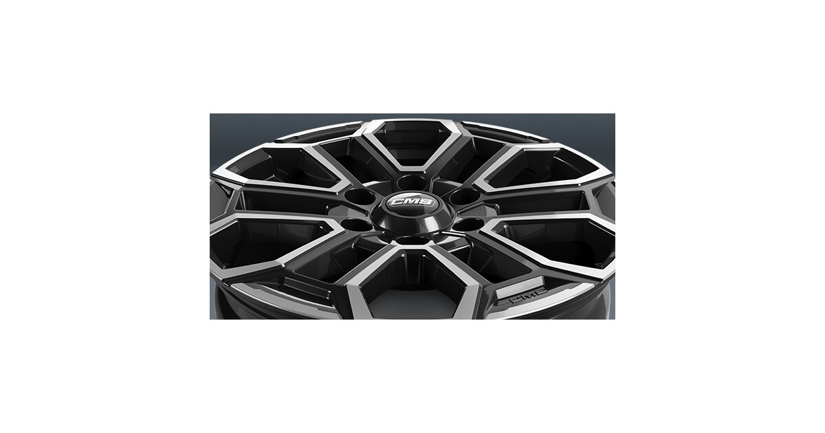 Jante ALU, CMS C35 Diamant Noir Brillant, 8X18 6/ 139.7 ET29, Alésage 106.1