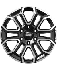 Jante ALU, CMS C35 Diamant Noir Brillant, 8X18 6/ 139.7 ET29, Alésage 106.1