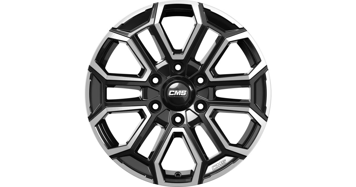 Jante ALU, CMS C35 Diamant Noir Brillant, 8X18 6/ 139.7 ET29, Alésage 106.1
