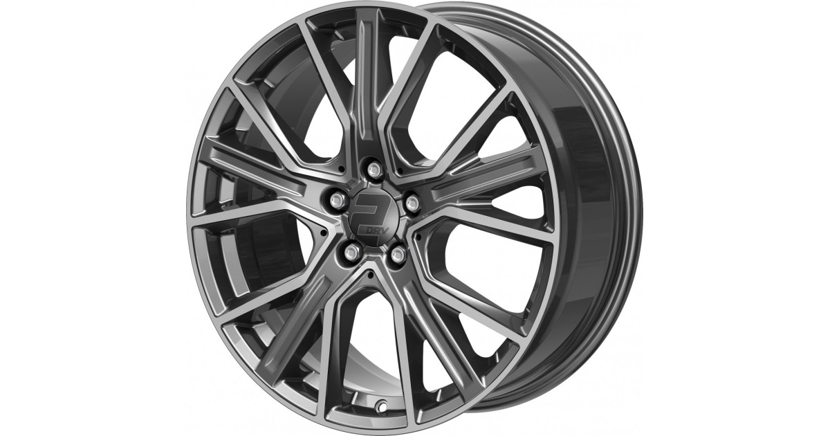 Jante ALU, Wheelworld - 2DRV WH34/ DGP+ Dark gunmetal / Face polie 8.5X20 5/ 112 ET40, Alésage 66.6