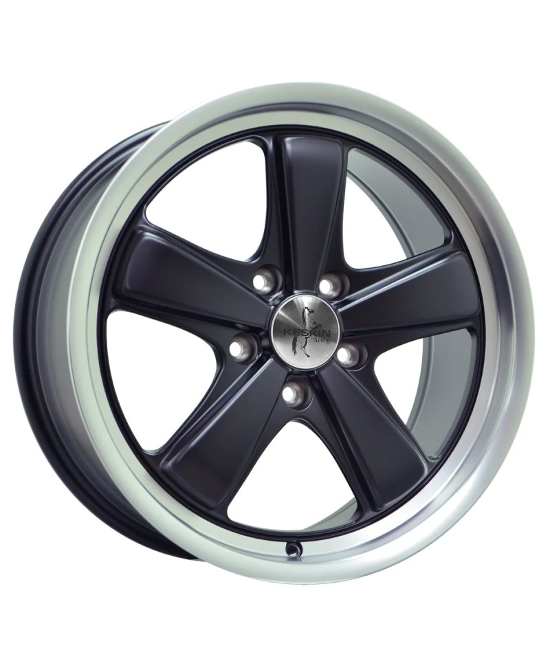 Jante ALU, Keskin Tuning KTPO1 MATT BLACK LIP POLISH, 8.5 x 19 5/ 130 ET50, Alésage 71.6