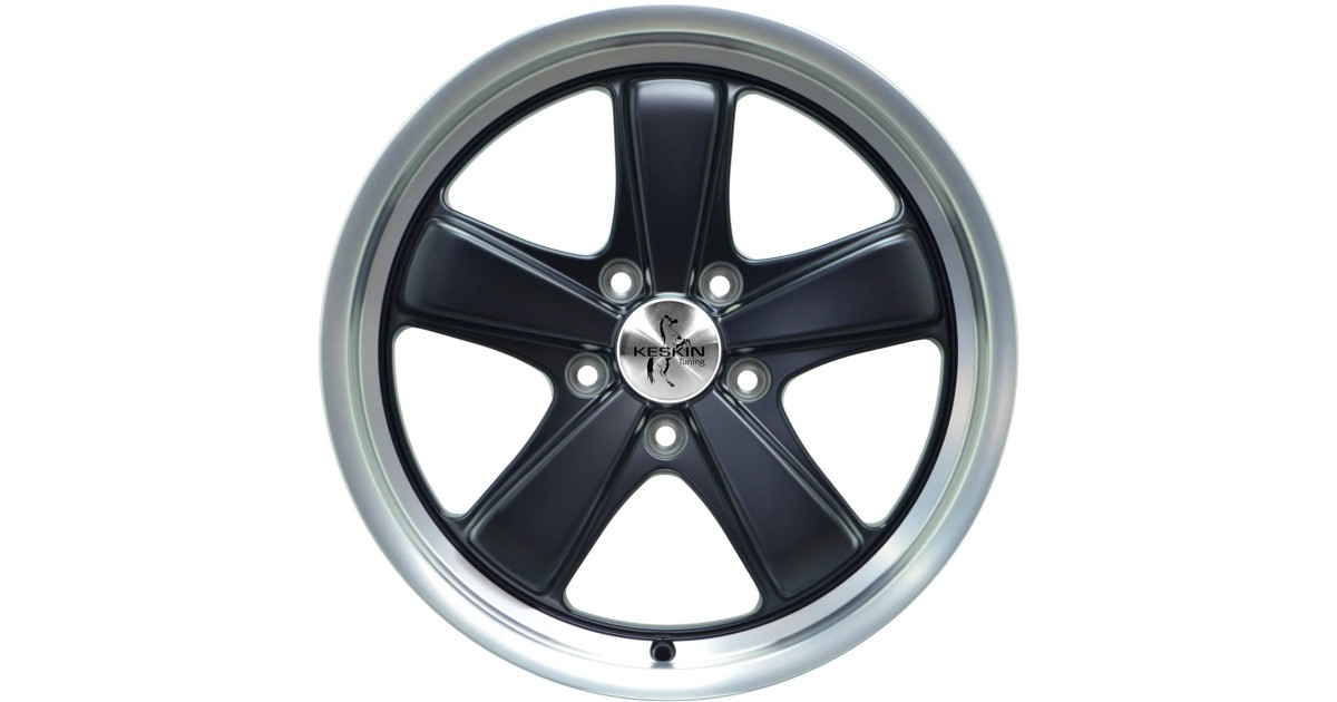 Jante ALU, Keskin Tuning KTPO1 MATT BLACK LIP POLISH, 8.5 x 19 5/ 130 ET50, Alésage 71.6