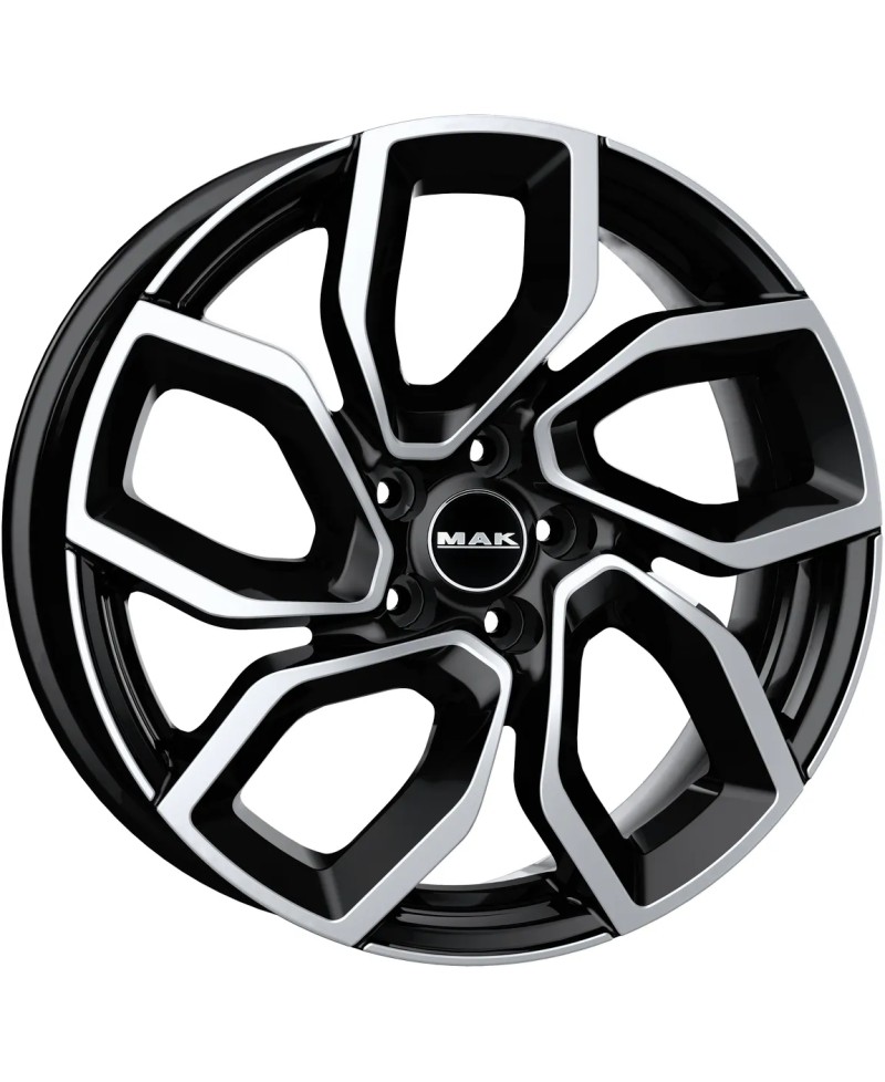 Jante Alu MAK APOLLO Black Mirror 6x15 5x100 ET39  , Alésage 57.1