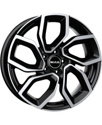 Jante Alu MAK APOLLO Black Mirror 6x15 5x100 ET39  , Alésage 57.1