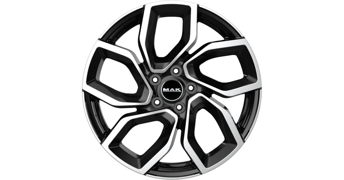 Jante Alu MAK APOLLO Black Mirror 6x15 5x100 ET39  , Alésage 57.1