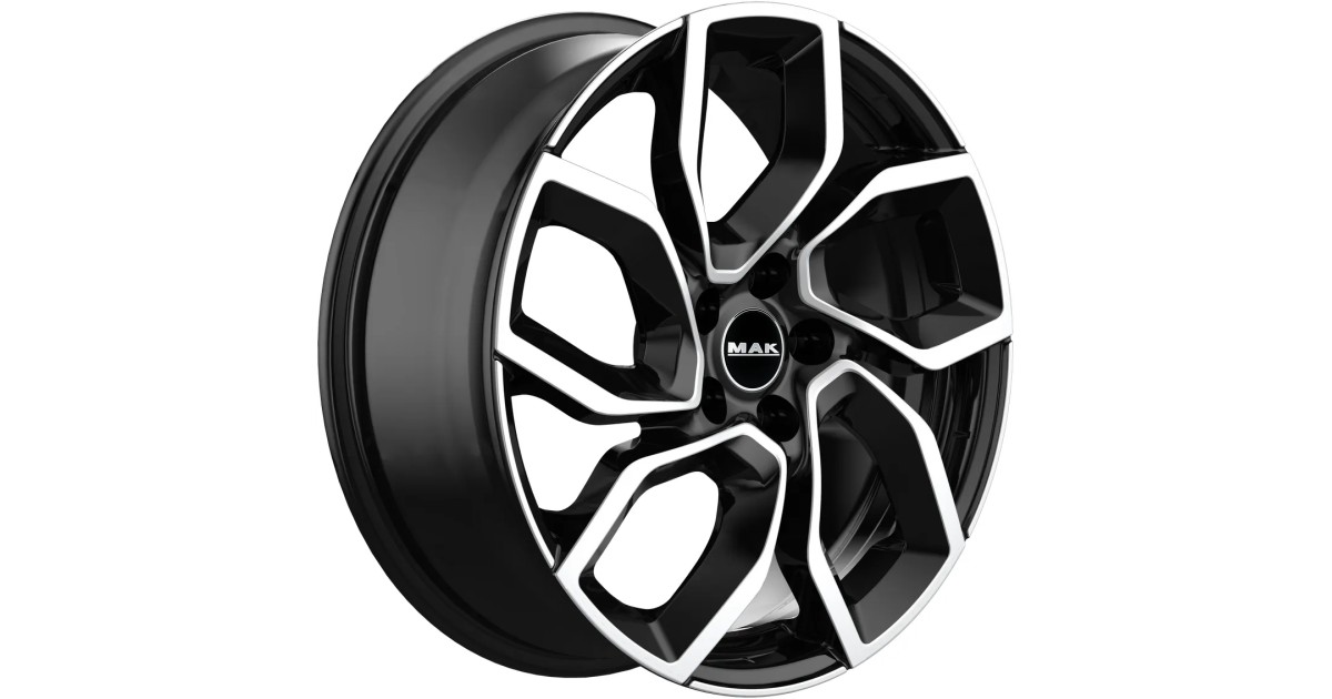 Jante Alu MAK APOLLO Black Mirror 6x15 5x100 ET39  , Alésage 57.1