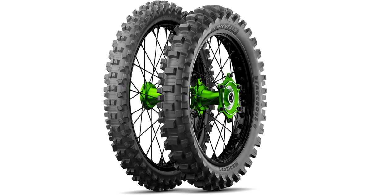 MICHELIN STARCROSS 6 MEDIUM SOFT Rear 110/ 90 -19 62M , TT , NHS