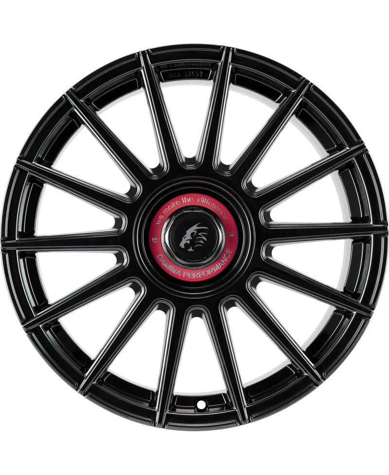 Jante ALU, DAMINA DM09 Black - Inlay red  8X18 5/ 112 ET35, Alésage 72.6