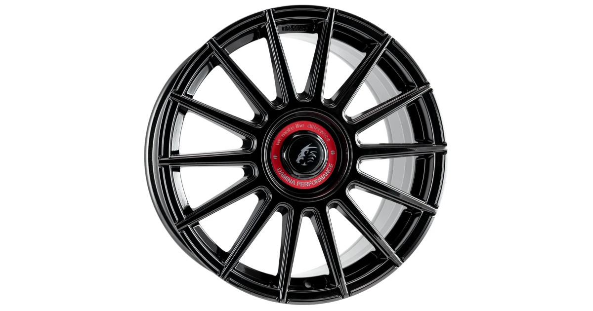 Jante ALU, DAMINA DM09 Black - Inlay red  8X18 5/ 112 ET35, Alésage 72.6