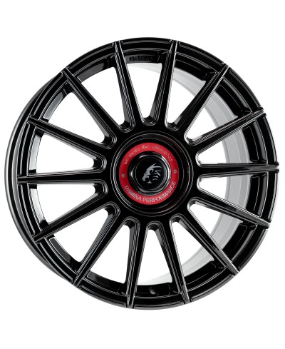 Jante ALU, DAMINA DM09 Black - Inlay red 8X18 5/ 112 ET45, Alésage 72.6
