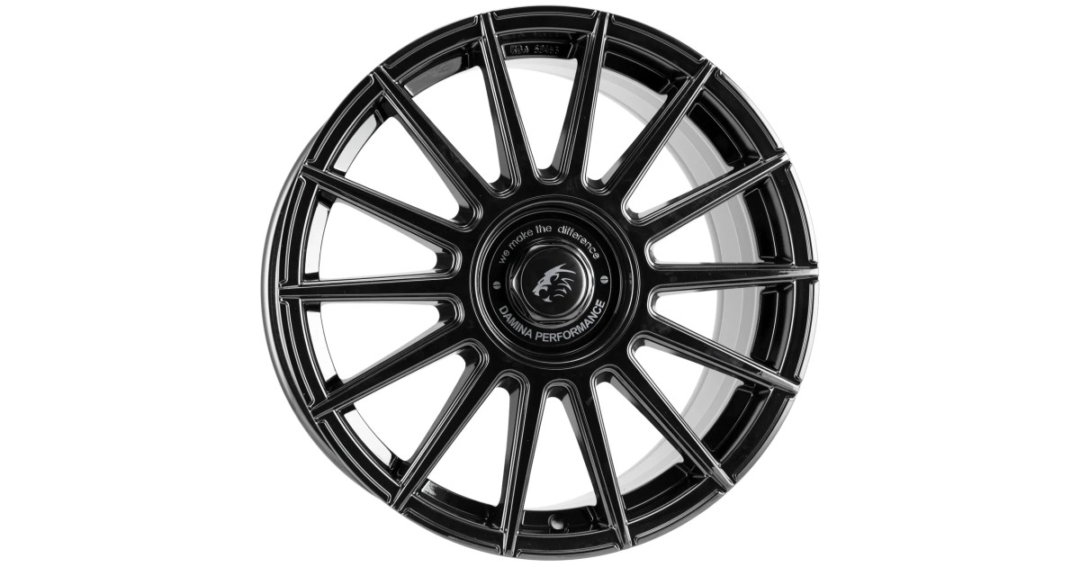 Jante ALU, DAMINA DM09 Black - Inlay black 8X18 5/ 112 ET45, Alésage 72.6