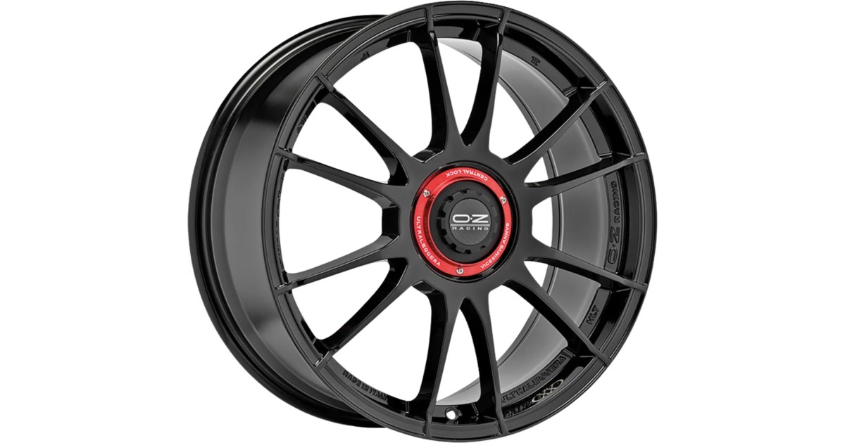 Jante ALU, OZ ULTRALEGGERA XX GLOSS BLACK 8X18 5/ 114.3 ET35, Alésage 75